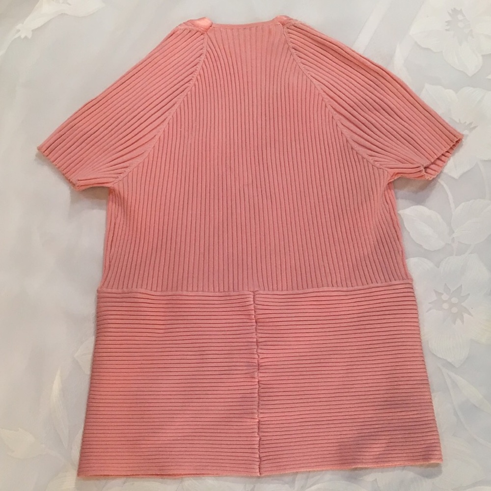 Wayne Rogers Lace Front Ribbed Top - Picture 2 of 4
